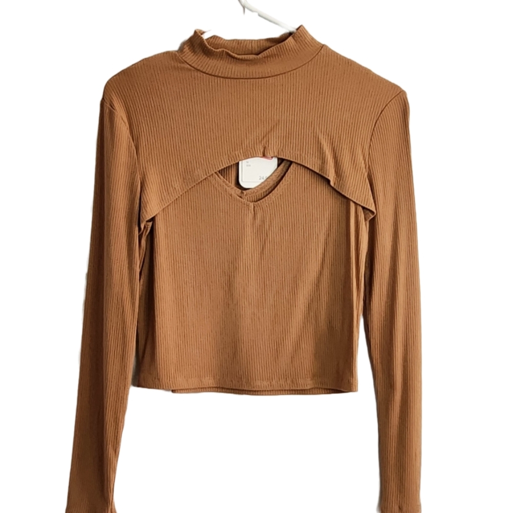 Elodie Ribbed Cut-Out Color Clay  Size M